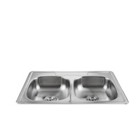 Double Bowl Wholesale Stainless Steel Sink without Faucet WY-3322
