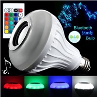Smart RGBW Wireless Bluetooth Speaker Bulb Music Playing Dimmable 12W