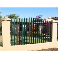 Palisade Fence,Hot-dipped Galvanized or Electro-Galvanized