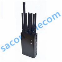 SA-008P 8-BAND CDMA 2G 3G 4G WIMAX GPS L1 L2 LOJACK WIFI 2.4GHZ Jammer, Cell Phone Signal Blocker