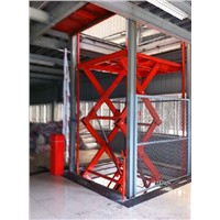 500kg loading capacity hydraulic static scissor cargo lift