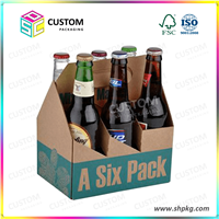 6 pack beer box packing beer carrier