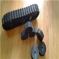 Rubber Track with Driving/Supporting Wheels (100*20*76)