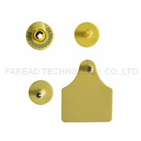 RFID Animal Ear Tag, Cattle Sheep Cow Pig Tag for Animal Identification Visual EID Tag FDX-B &amp;amp; HDX Low Frequency