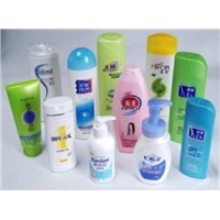 Plastic Self-adhesive Printed Labels in Cosmetics Bottle