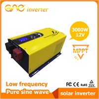 3000W 12V Low frequency pure sine wave solar inverter with built-in MPPT solar charge controller