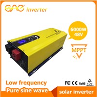 6000W 48V Low frequency pure sine wave solar inverter with built-in MPPT solar charge controller