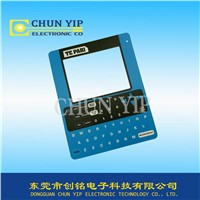 Customized Membrane English keyboard touch panel with window