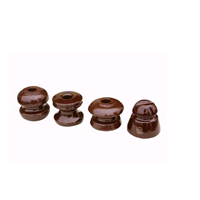 LV Ceramic Shackle Electrical Insulator ED-2B/ Low Voltage Brown Color Shackle Insulator