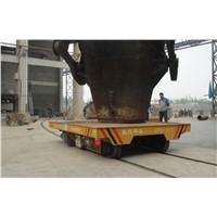 Ring line transport motorized electric rail trolley for die transport