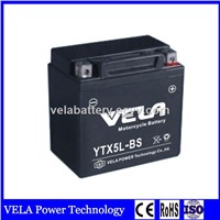 Hot Sale YTX5L-BS MF Lead Acid Motorcycle Battery For Starting