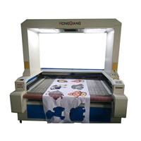 100W CCD Vision Laser Cutting Machine w/Scanning Camera/Sublimation Fabric Contour Cutting/HQ1810V