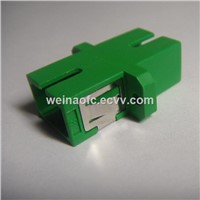 Fiber Optical Adapter SC-SC APC Simplex Singlemode Green Plastic Housing