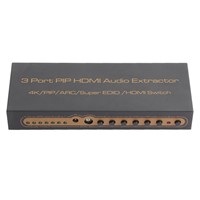 3 Port PIP HDMI Audio Extractor for 4K/PIP/ARC/Super EDID/HDMI Switch