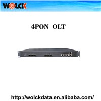 FTTH network equipment optic fiber GEPON/EPON OLT 1U 4 PON