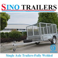 SINO Fully Welded 6*4 Single Axle Box Trailer for Australian
