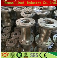 Flange connection flexible braided metal hose