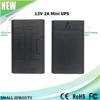 12V 2A backup portable mini ups 24w for Security / Monitoring / Alarm