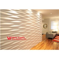 3D Wall Panels in Office Restaurant Wave Wall WY-365