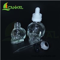 Ecannal electronic cigarette essential oil 30ml skull glass bottles