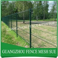 Dark green powder coating 3d folding garden fence panels China