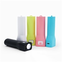 LED flashlight power bank mobile phone charger 2600mAh for phones