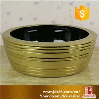 Hot sale golden corner cloakroom countertop basin