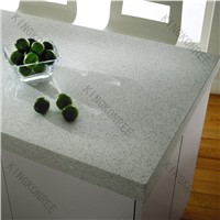 Grey high density kitchen quartz stone from China factory