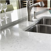 Marble like kitchen quartz countertop for Europe market