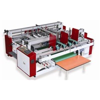 Two piece folder gluer