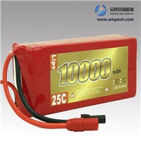 11.1V 10000mAh High Rate Discharge Lipo Battery Pack, Jump Start Battery, R/C Battery