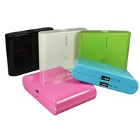 Promotional gifts premiums dual USB port power banks 8000mAh