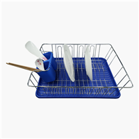 Dish Drainer With Plastic Tray