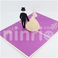 Luxury Wedding Pop up Card Handmade Greeting Card