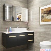 New Style Multilayer Solid Wood Bathroom Vanity with Senior Wooden Paint &amp;amp; Bluetooth Music Player