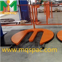 MQSPAC Semi-auto stretch pallet wrapper with M type