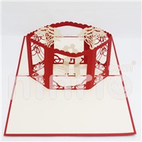 Wedding Cube Pop up Card Handmade Greeting Card