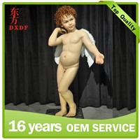 Creative articles naked angel wax model for exhibition