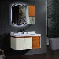 New Style Oak Bathroom Vanity with Bluetooth Music Player &amp;amp; Self Suction Slide