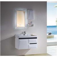 New Style PVC Bathroom Vanity, Pastoral Style with Intelligent Mist Removing Mirror, Countertop
