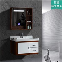 New Style Oak Bathroom Vanity with Bluetooth Music Player &amp;amp; Hydraulic Buffer Hinge