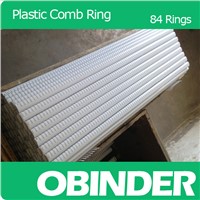 Obinder Plastic Comb Ring Binding 84rings White Color