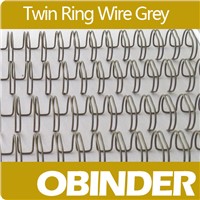 Obinder Twin Ring Wire Grey Color( Nylon Coating)