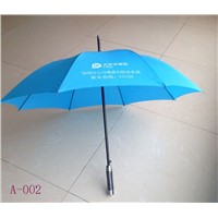 23"*8K Straight Auto Spring Pongee Advertising Umbrella