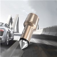 3.1A Safety Hammer Car Charger, Dual USB Ports Car Chargers with Car Window Breaker