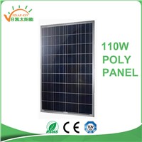HOT SALE! 110W Poly Solar Panel with CE TUV EL Test for Solar System