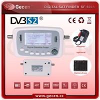 Gecen Digital Satellite Finder Meter Support DVB-S2, DVB-S Model SF-500