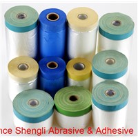 Pre-Taped Masking Film with 70mesh Cloth Masking Tape
