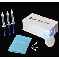 2017 New Home Use Mini LED Light Teeth Whitening Gel with CP HP or NON-PEROXIDE GEL Tooth Whitening Kits for Sale