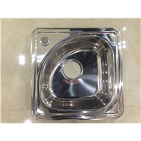 New Design Small Size Cheap Square Bowl Kitchen Sink WY-3838B